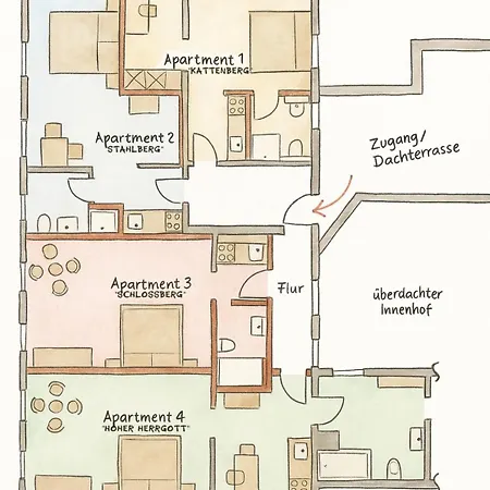 Apartmanhotel Boutique-apartments Zur Alten Metzgerei 3*